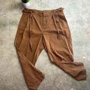 American Eagle Brown Tie Waist Pants